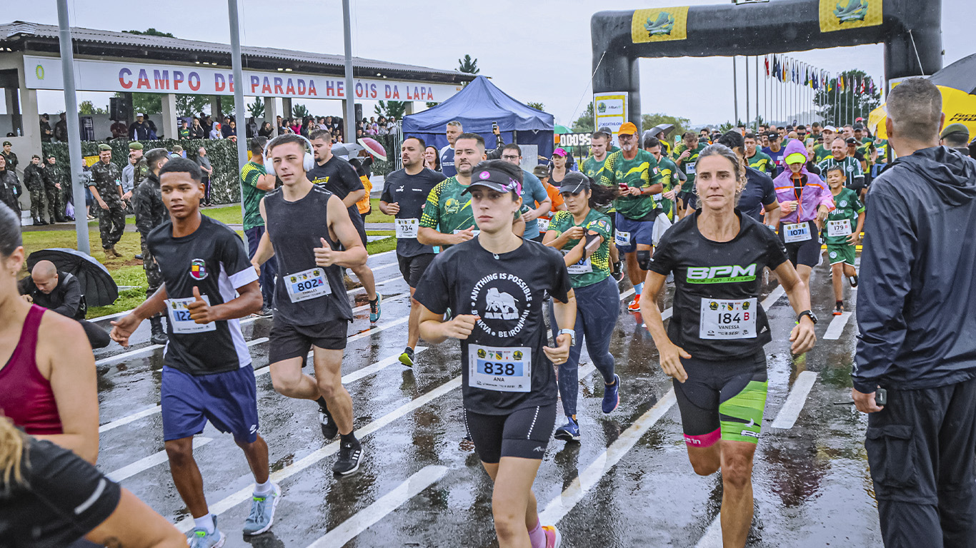 Atleta na Corrida do Forte